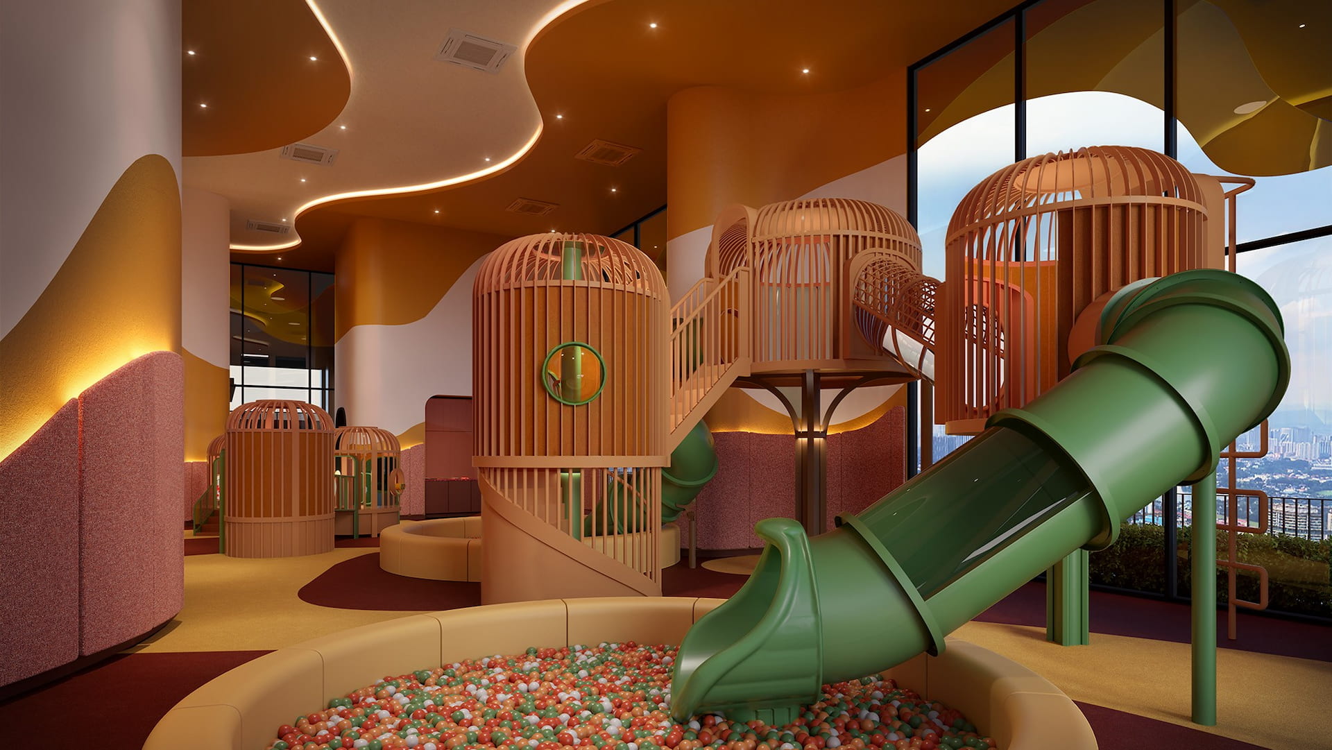 Kids' Indoor Play Gym 儿童室内游乐场